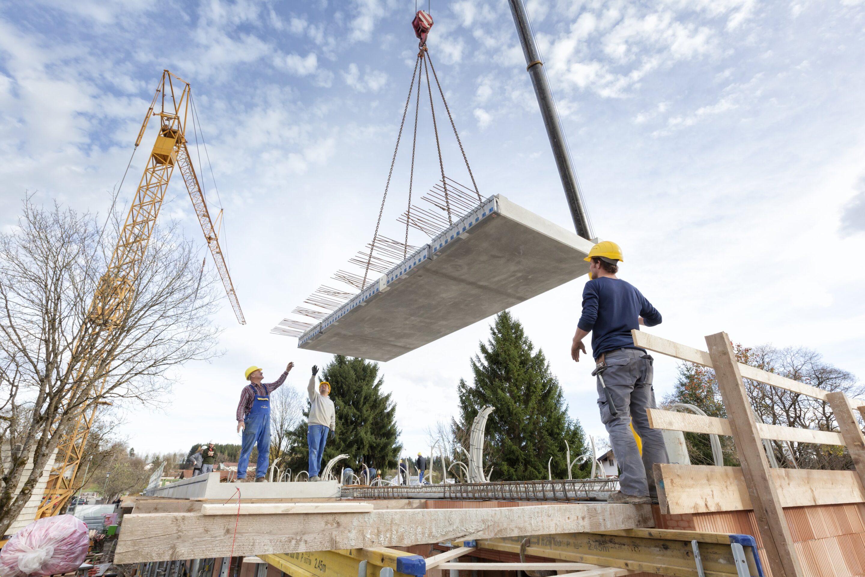 Baumeister Baustelle Mitarbeiter